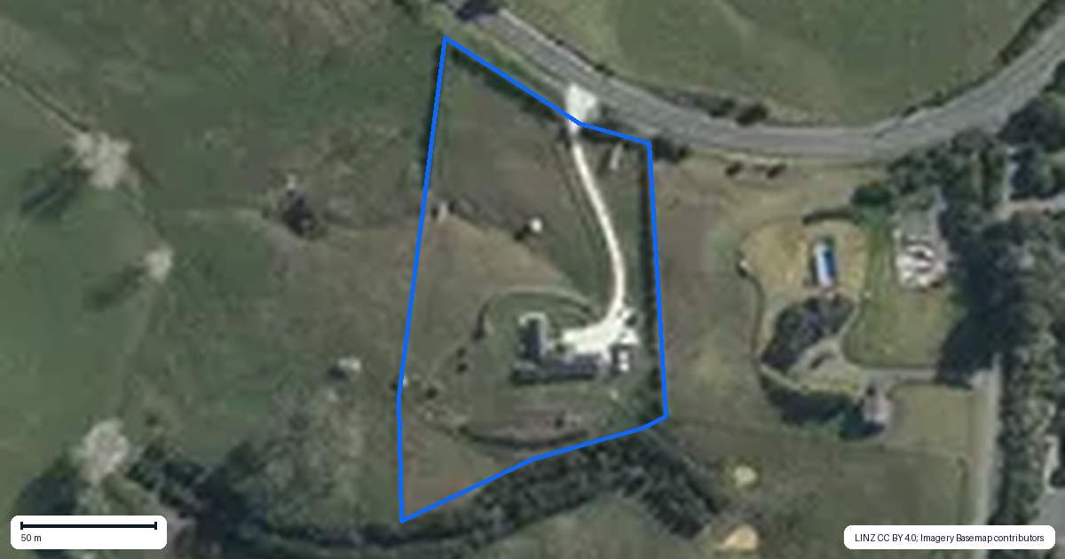Property context map for 857 Wainui Road, Wainui