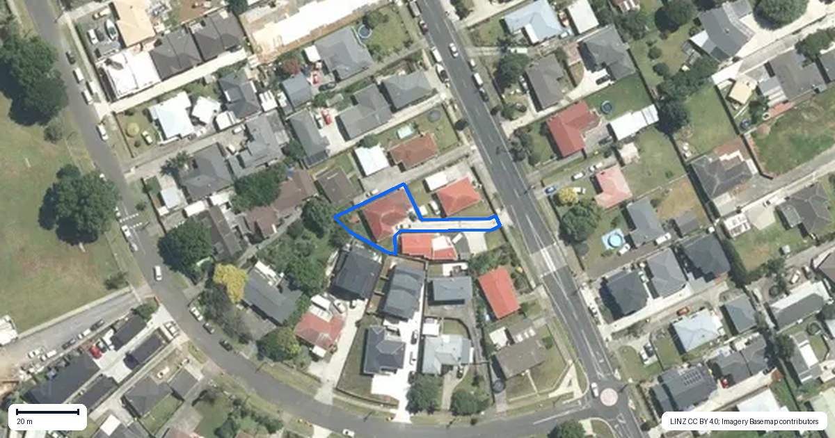 Property context map for 22B Rimu Road, Manurewa, Auckland