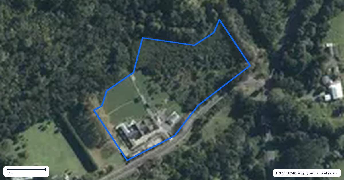 Property context map for 16 Robinson Road, Coatesville
