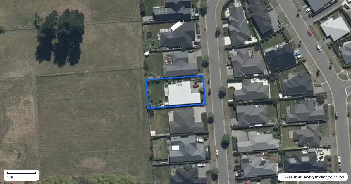 Property context map for 12 Alexandrina Street, Marshland, Christchurch