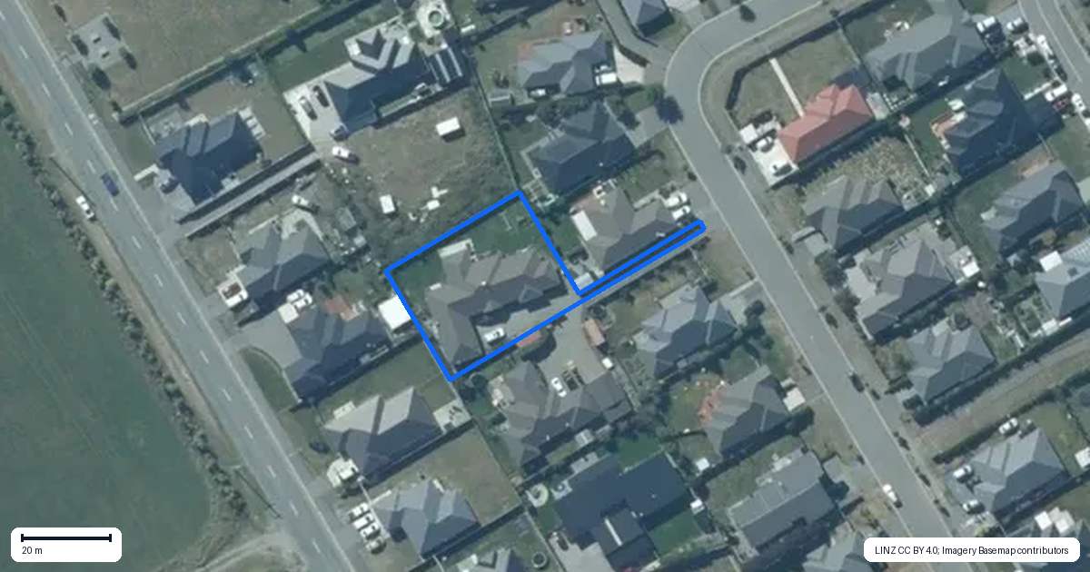 Property context map for 51 Bethany Road, Rolleston
