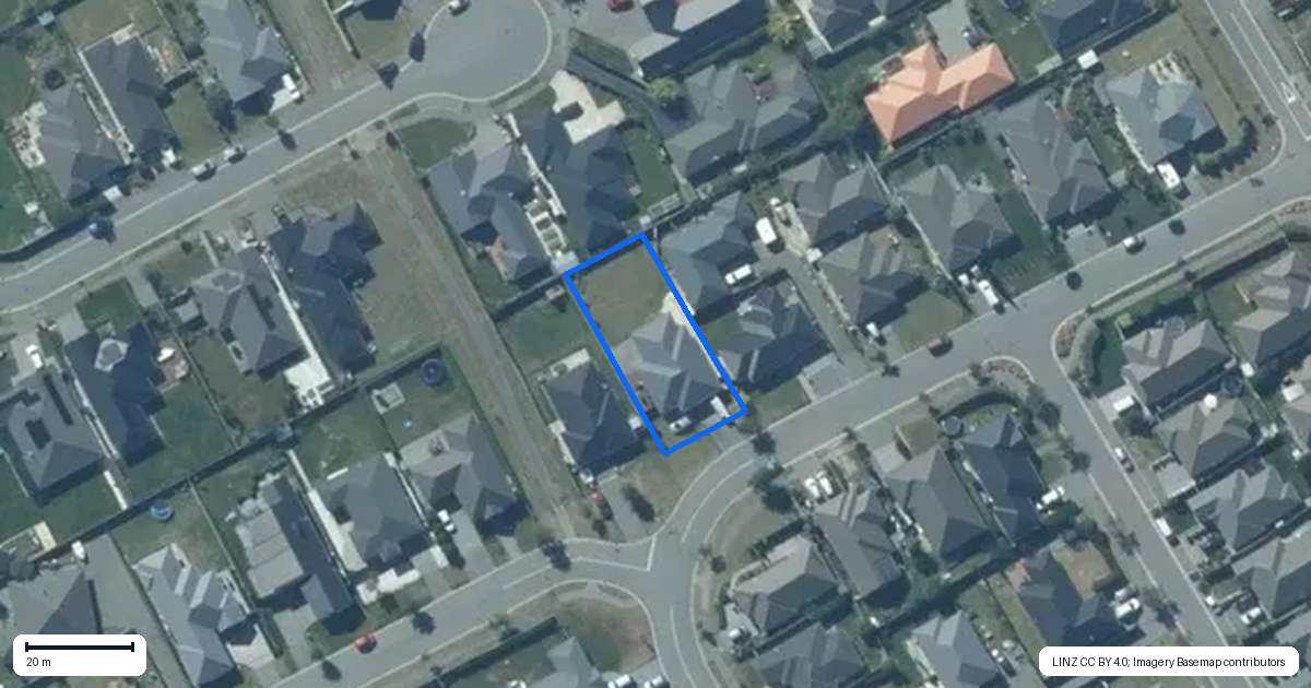 Property context map for 24 Flint Road, Rolleston