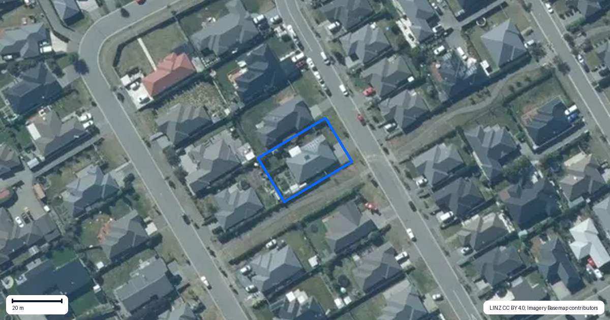Property context map for 36 Flint Road, Rolleston