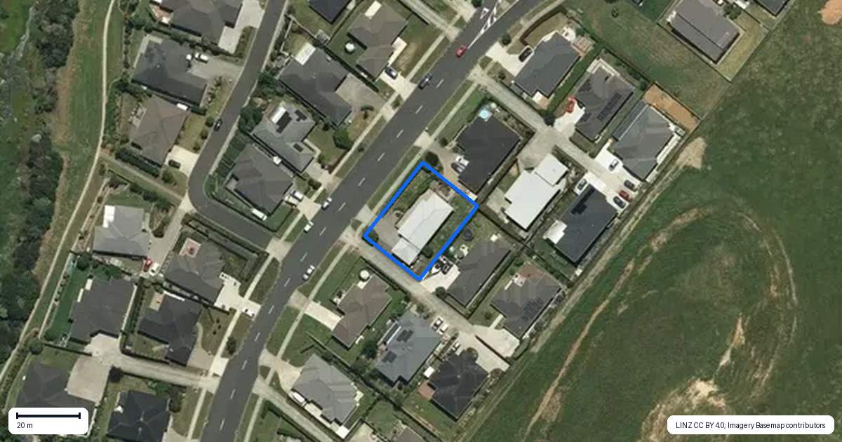 Property context map for 36 Hillpark Drive, Pokeno