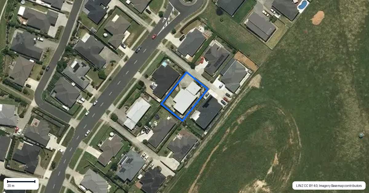 Property context map for 40 Hillpark Drive, Pokeno