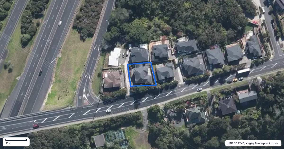 Property context map for 128 Greenhithe Road, Greenhithe, Auckland
