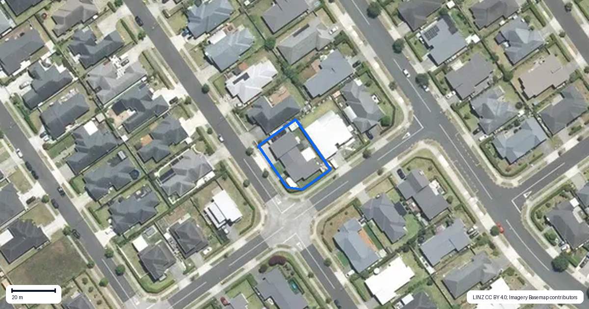 Property context map for 1 Paso Fino Crescent, Karaka, Papakura