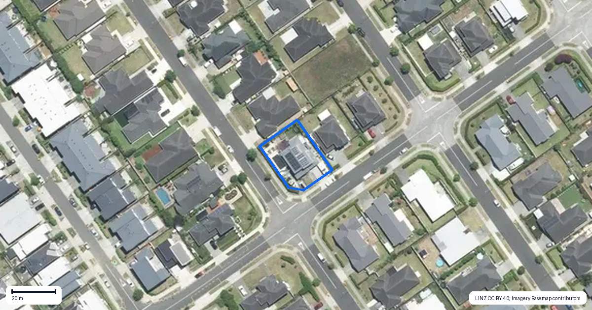 Property context map for 17 Kabardin Street, Karaka, Papakura