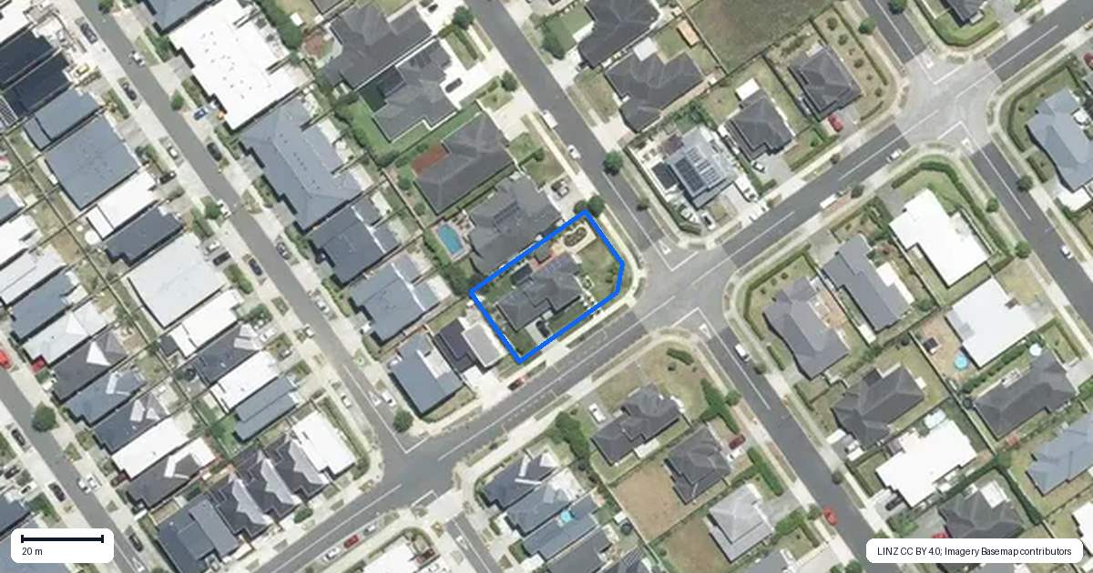 Property context map for 19 Kabardin Street, Karaka, Papakura