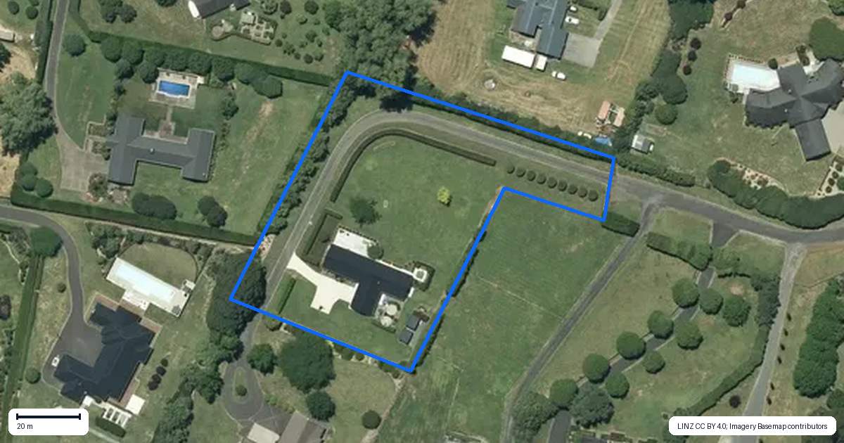 Property context map for 27B Kew Place, Tamahere, Hamilton