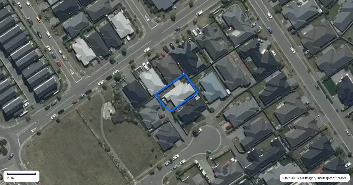 Property context map for 44 Limbrick Crescent, Wigram, Christchurch