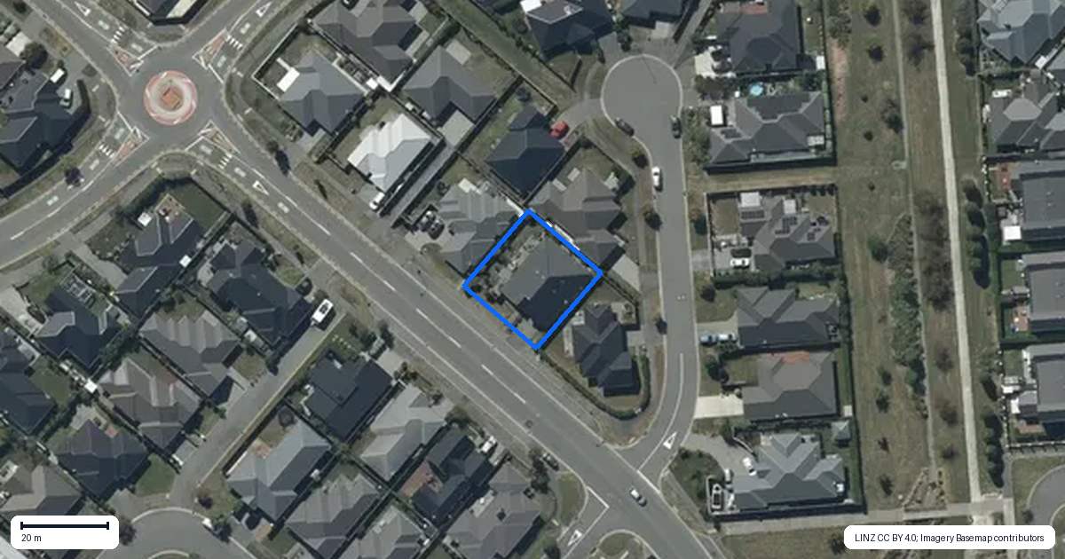 Property context map for 106 Caulfield Avenue, Halswell, Christchurch