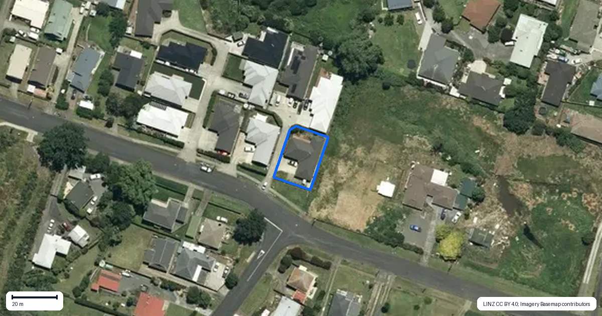 Property context map for 28D Elizabeth Street, Tuakau