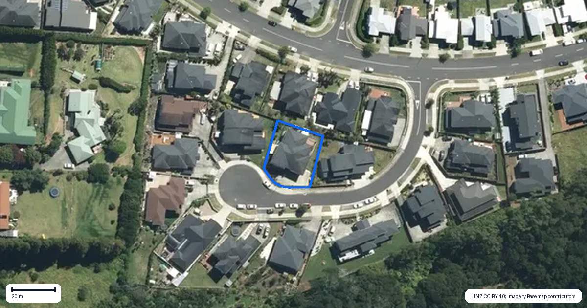 Property context map for 6 Paitry Place, Swanson, Auckland