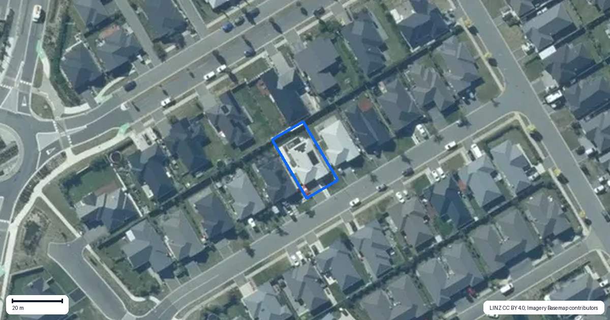 Property context map for 11 Barcote Lane, Rolleston