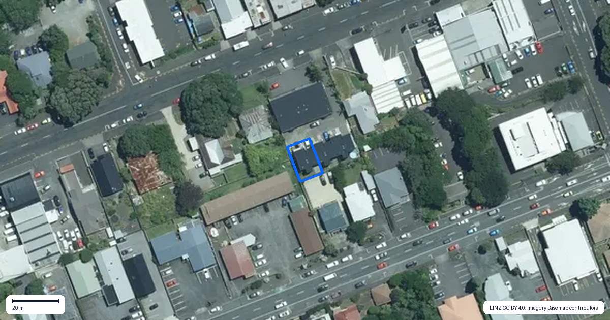 Property context map for 3/197A Devon Street West, New Plymouth