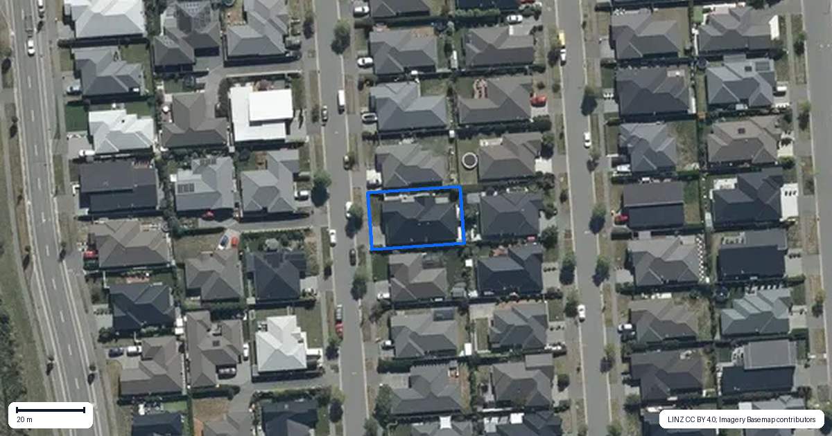 Property context map for 12 Makawe Roa Street, Marshland, Christchurch