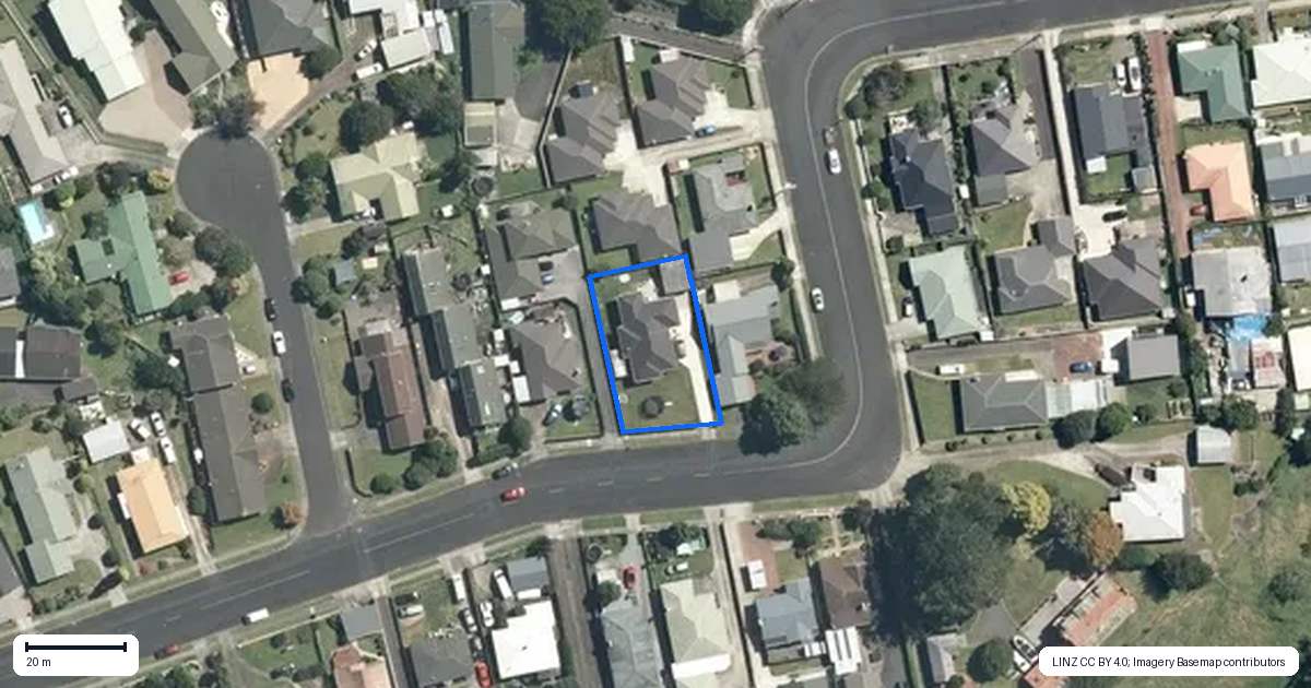 Property context map for 279 Mandeno Street, Te Awamutu