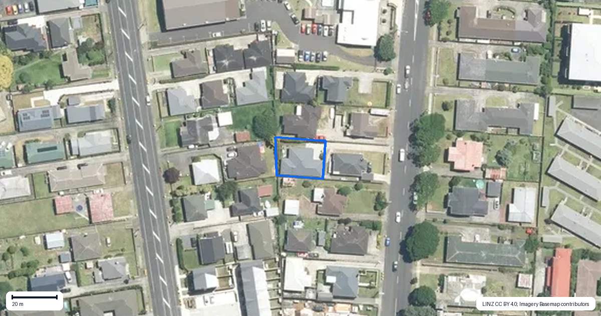 Property context map for 86A Seddon Street, Pukekohe