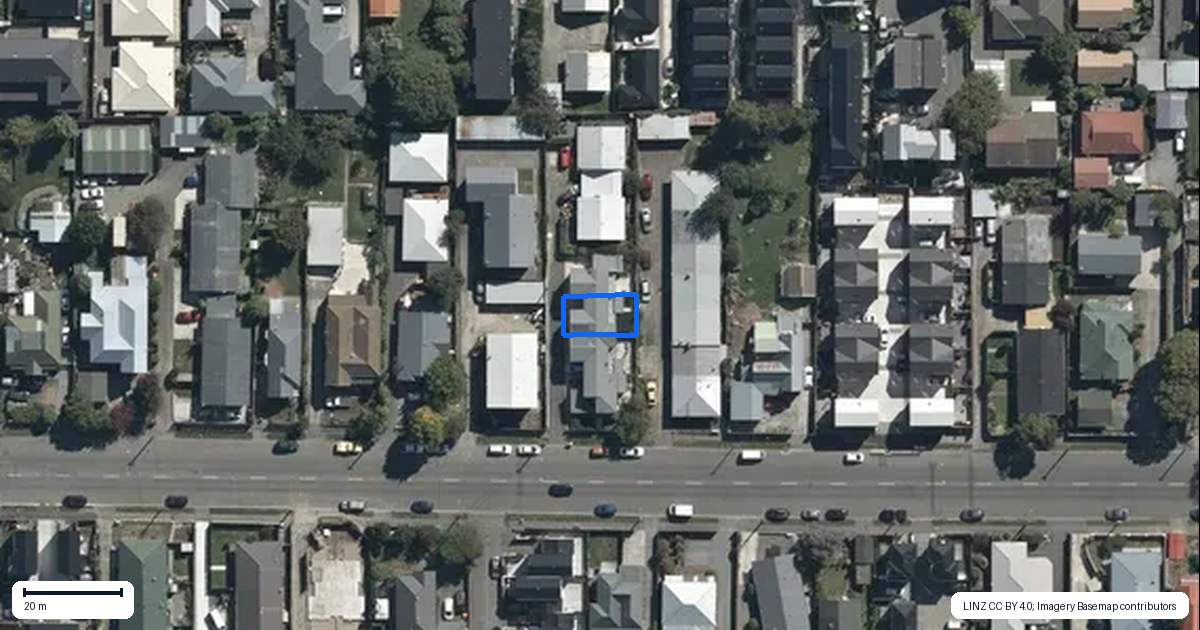 Property context map for 3/479 Gloucester Street, Linwood, Christchurch