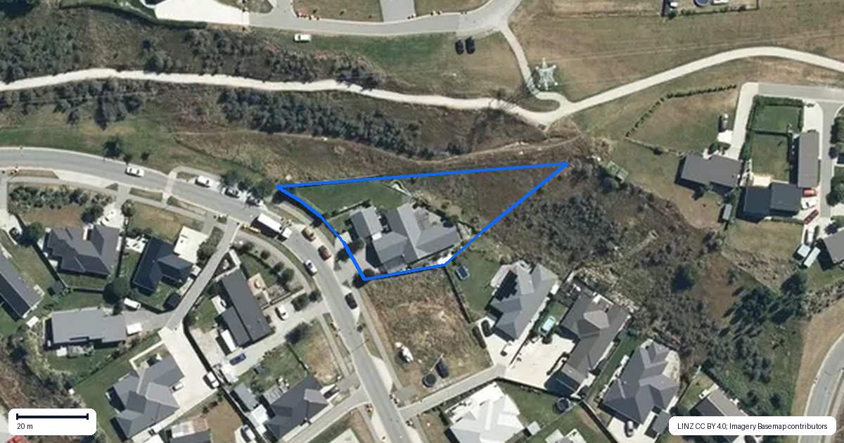 Property context map for 29 Toni's Terrace, Lower Shotover, Queenstown