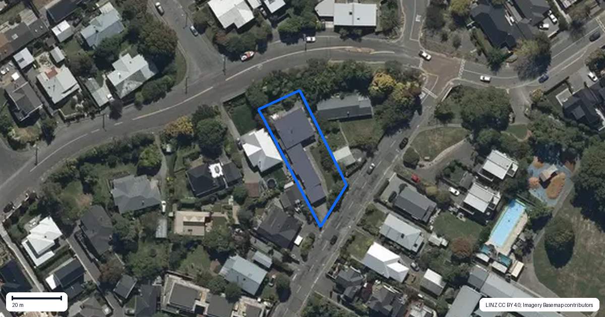 Property context map for 58 Westminster Street, St Albans, Christchurch