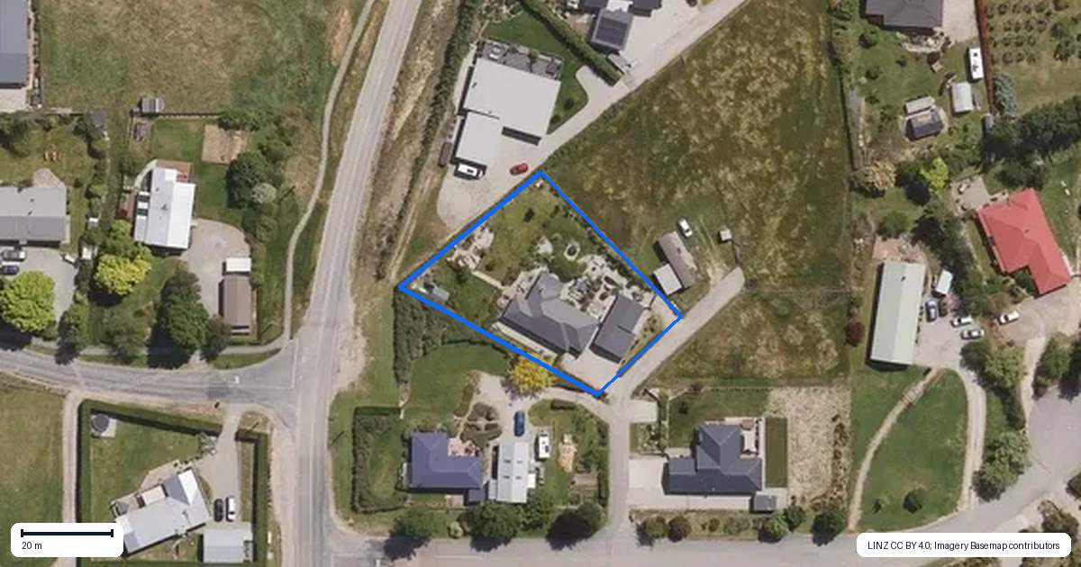 Property context map for 3 Prospect Lane, Bannockburn, Cromwell