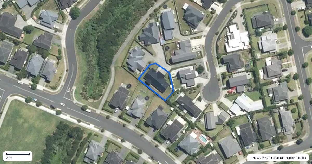 Property context map for 15 Turua Rise, Karaka, Papakura