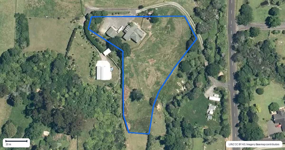 Property context map for 81B Savage Road, Waihi