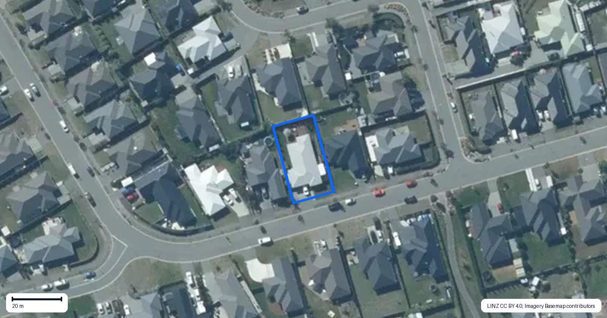 Property context map for 40 Andesite Drive, Rolleston