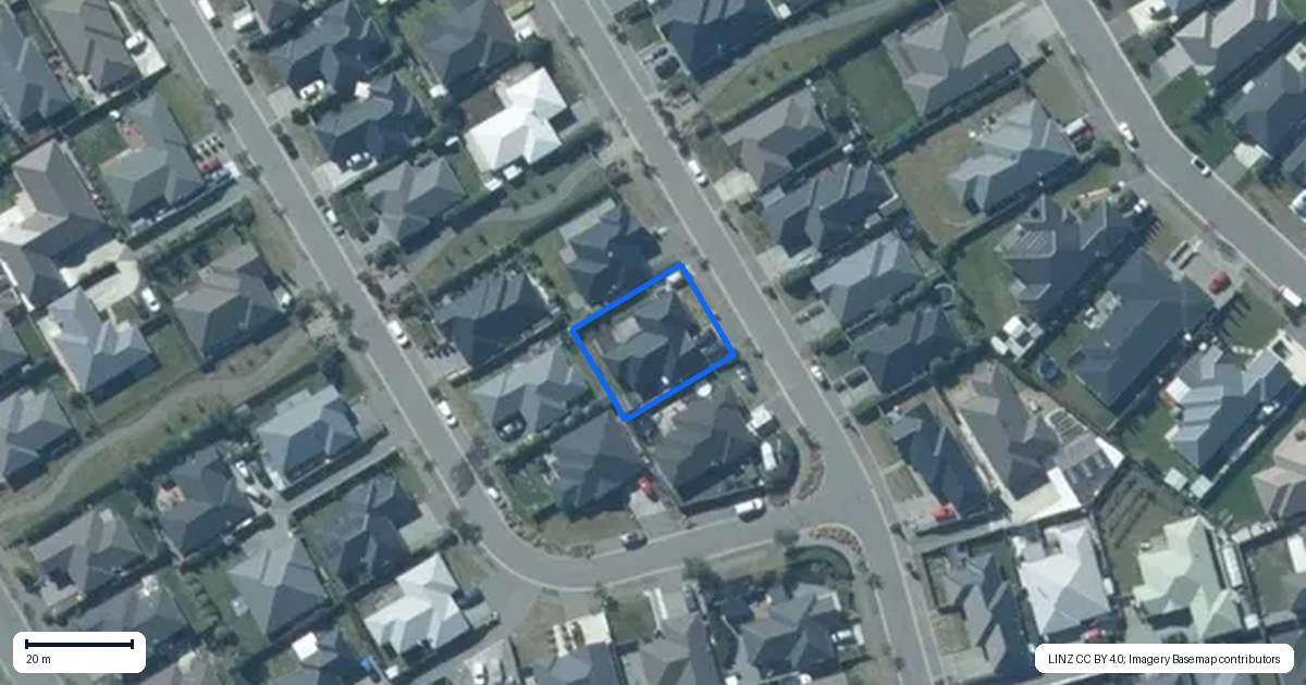 Property context map for 11 Chert Street, Rolleston