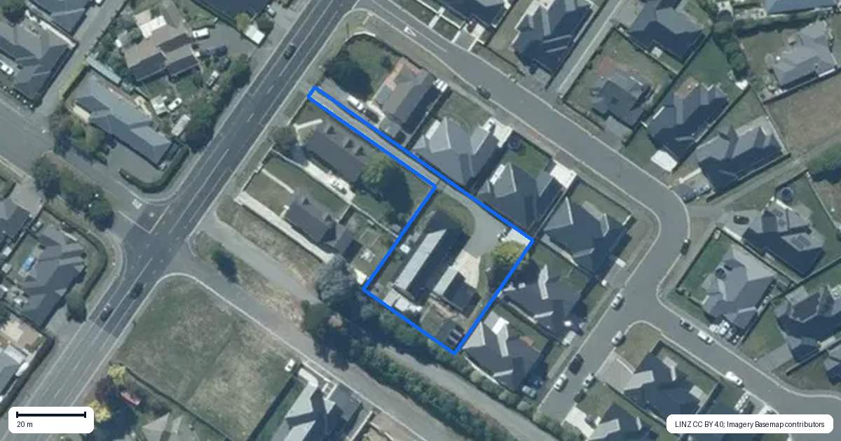 Property context map for 133 Brookside Road, Rolleston