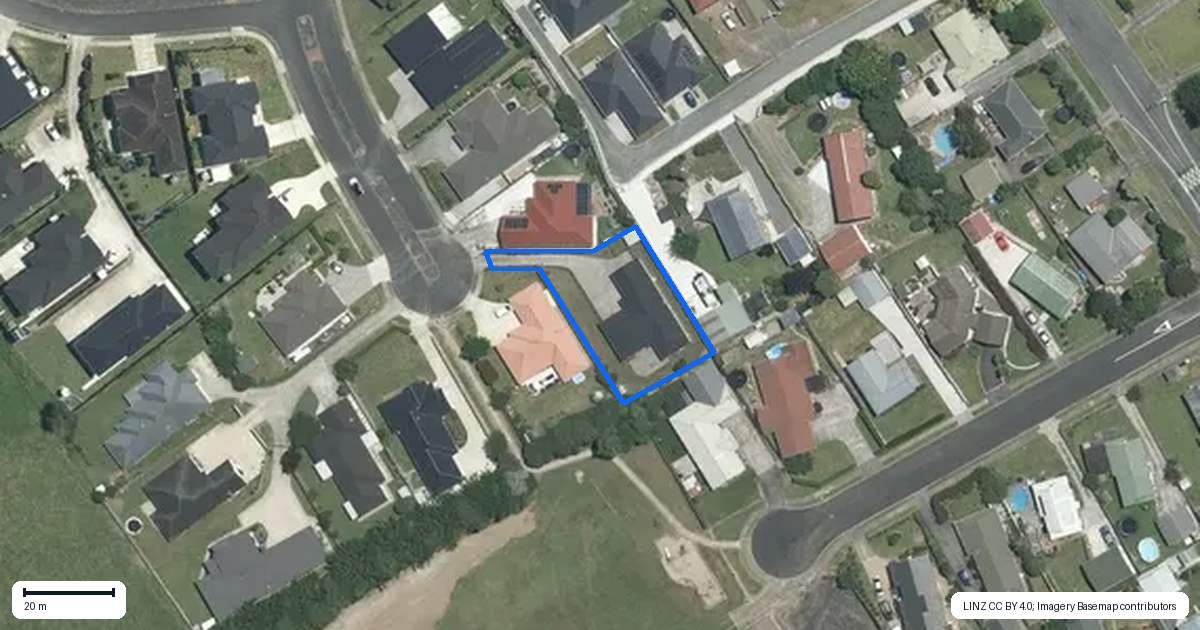 Property context map for 23 Meadowview Drive, Morrinsville