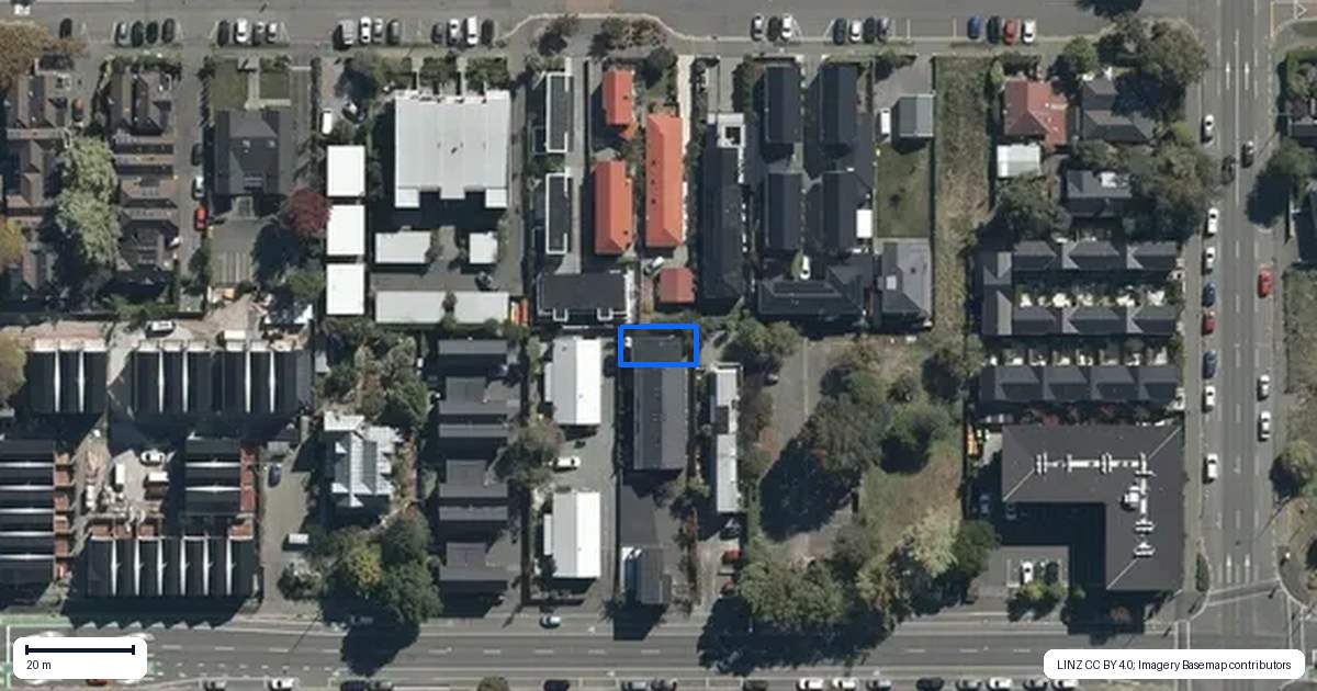 Property context map for 6/193 Kilmore Street, Christchurch Central, Christchurch