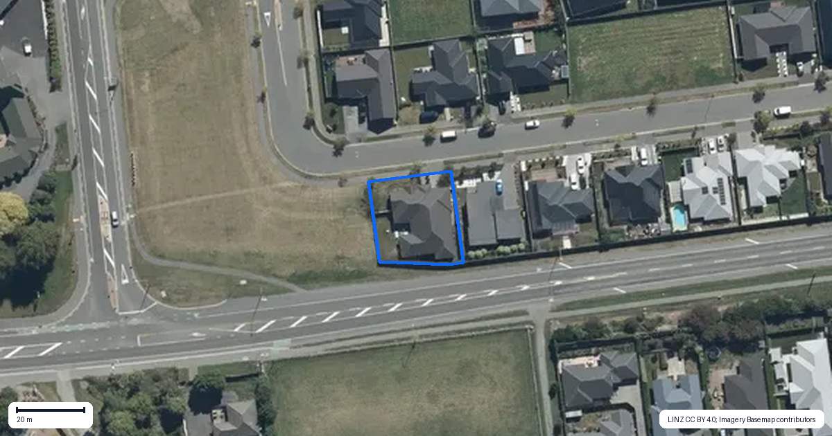 Property context map for 22 Sarikei Avenue, Northwood, Christchurch