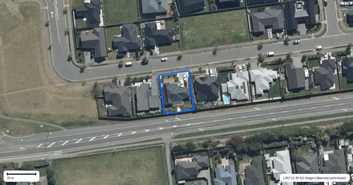 Property context map for 26 Sarikei Avenue, Northwood, Christchurch
