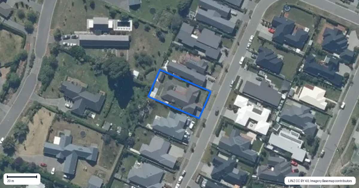 Property context map for 44 Sunline Avenue, Lincoln