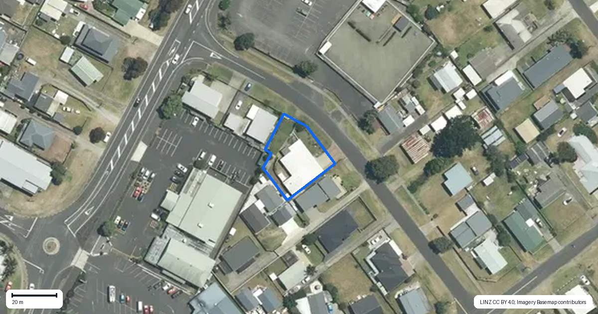 Property context map for 101 Leander Road, Whangamata