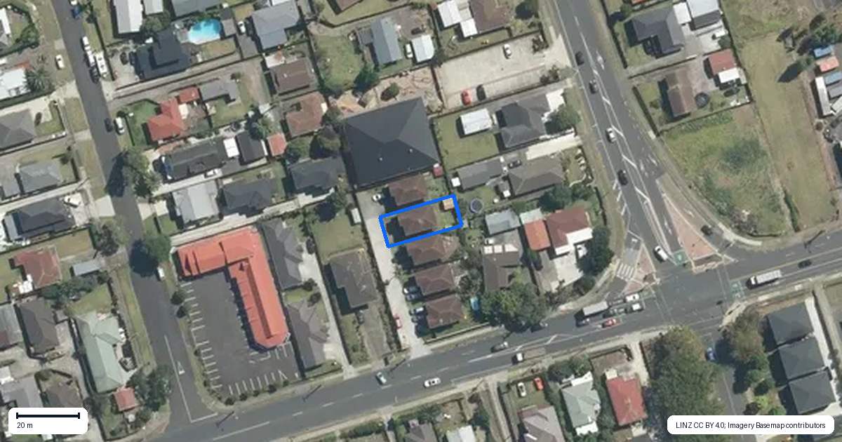 Property context map for 67B Walmsley Road, Favona, Auckland