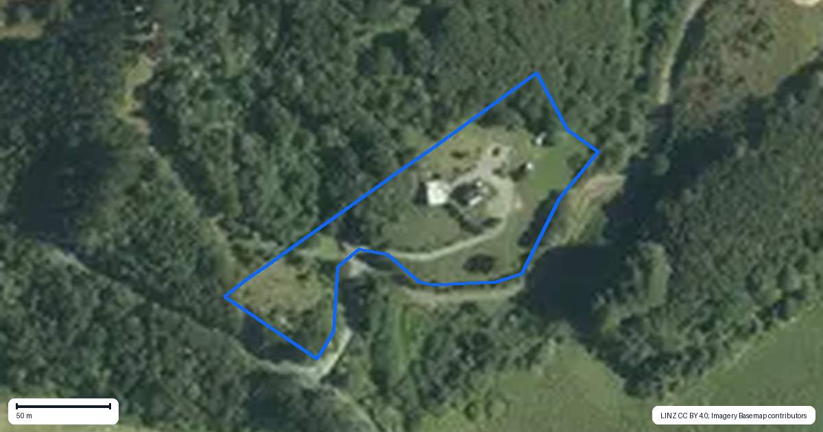 Property context map for 1029A Paparimu Road, Mangatawhiri