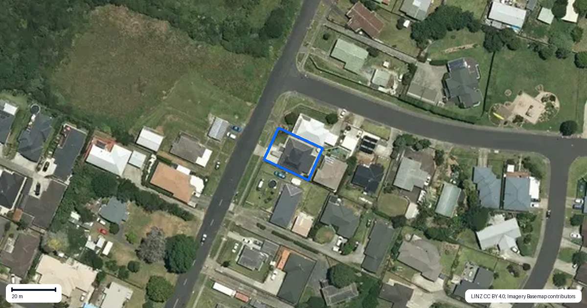 Property context map for 68 Jellicoe Avenue, Tuakau
