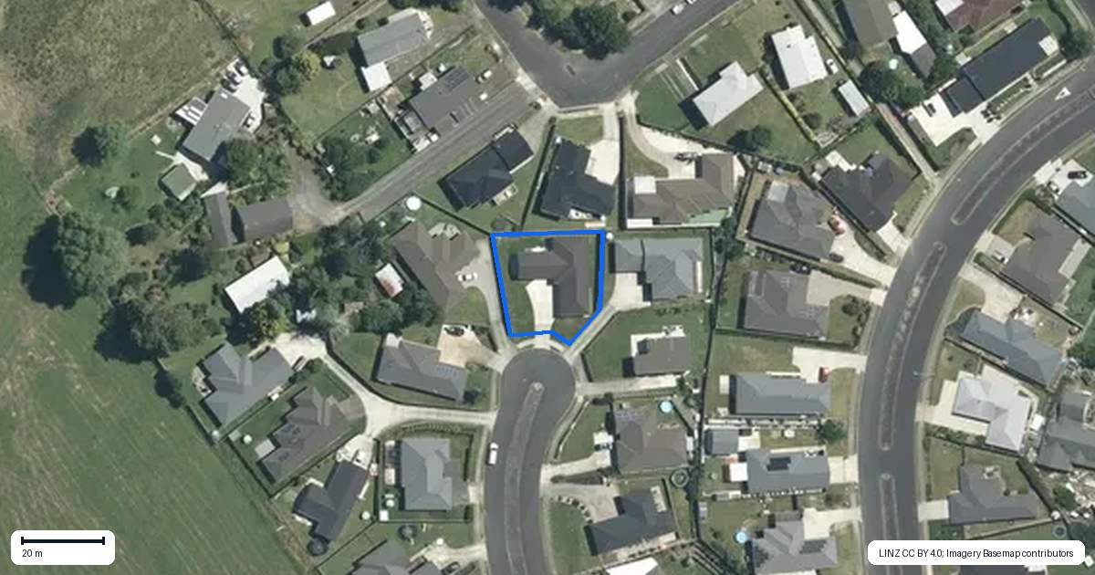 Property context map for 16 Andrew Hilton Close, Morrinsville