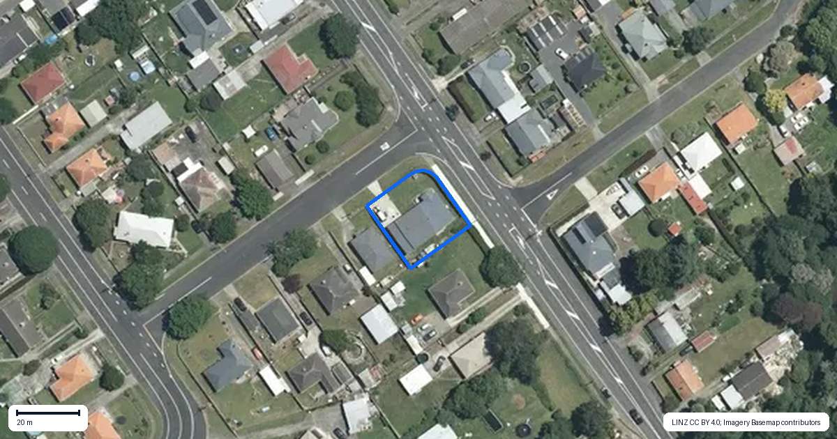 Property context map for 10 Thorpe Street, Morrinsville