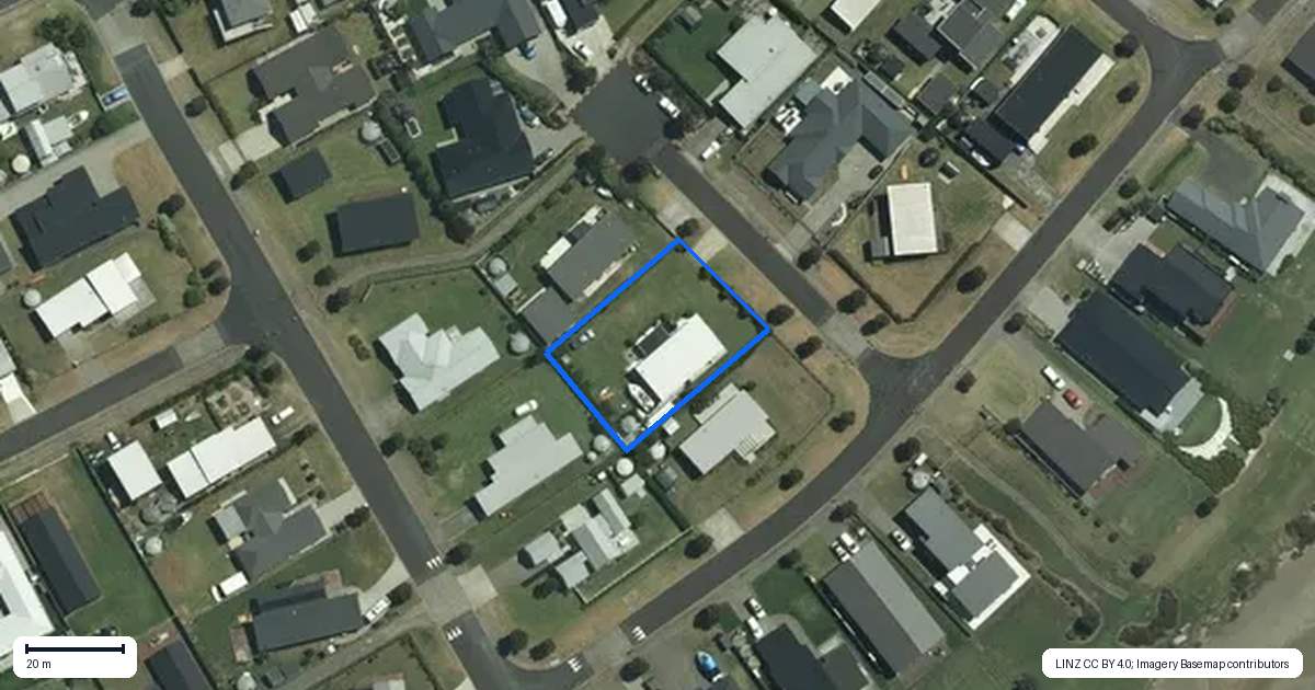 Property context map for 3 Voyager Place, Cooks Beach, Whitianga