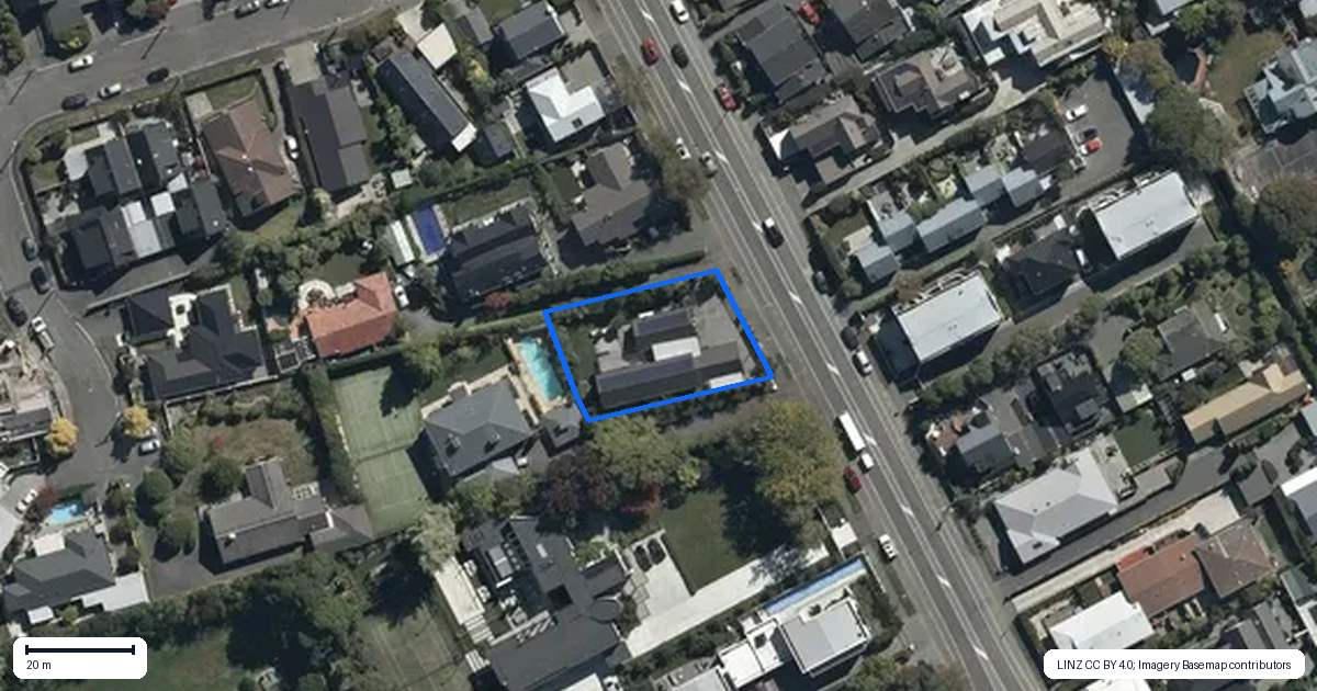 Property context map for 63 Rossall Street, Merivale, Christchurch