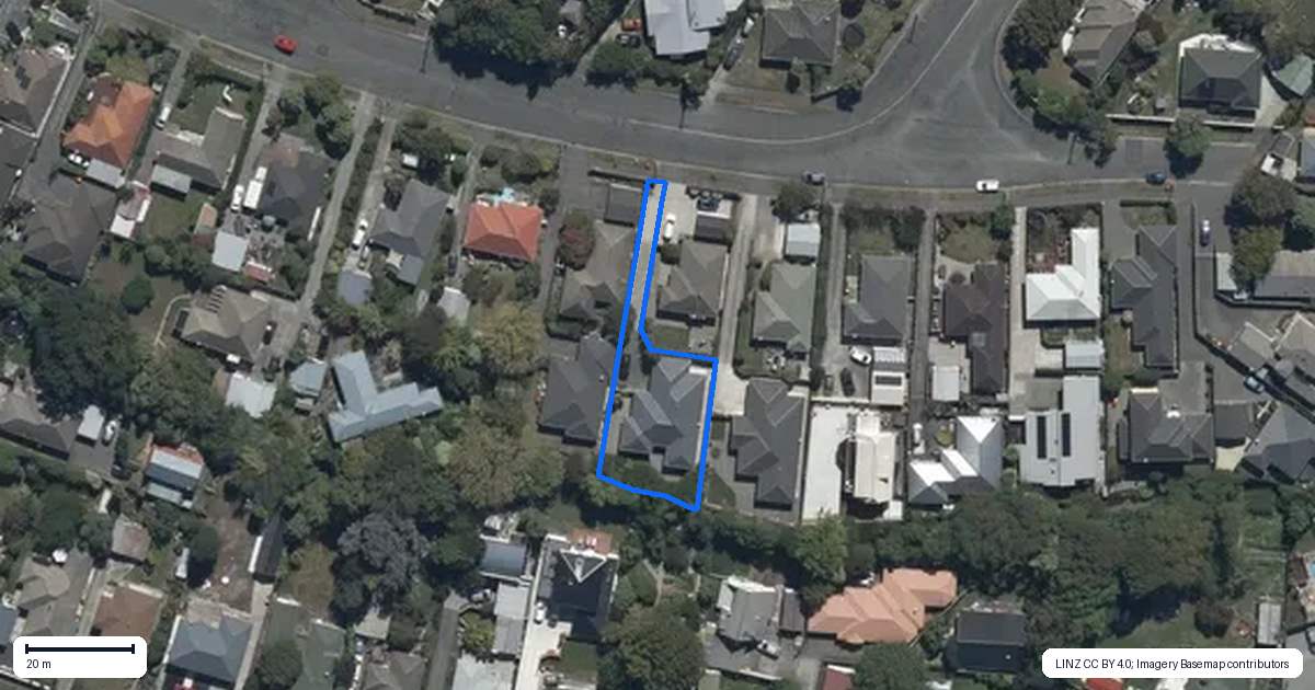 Property context map for 53A Harris Crescent, Papanui, Christchurch