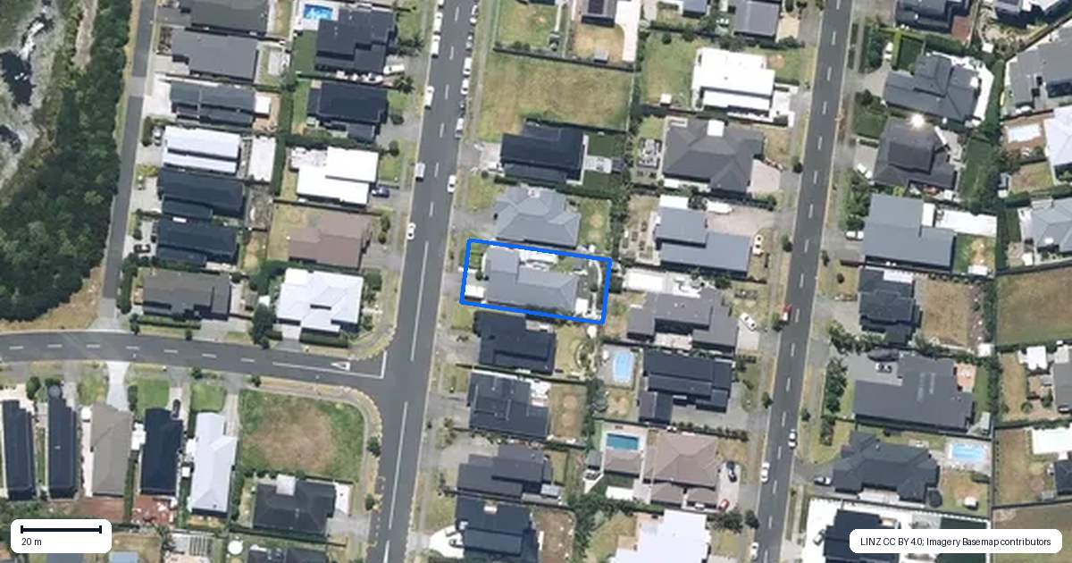 Property context map for 65 Constellation Avenue, Beachlands, Auckland
