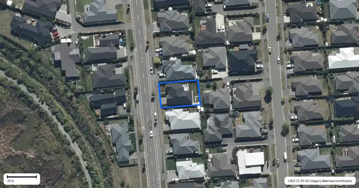 Property context map for 138 Te Korari Street, Marshland, Christchurch