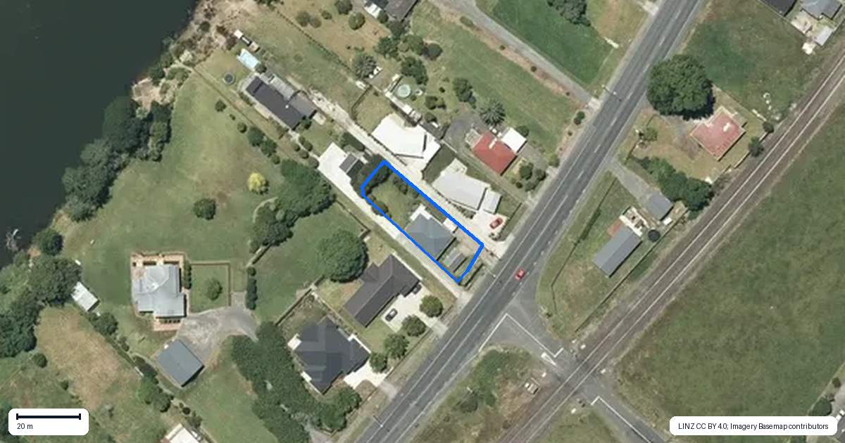 Property context map for 138 Great South Road, Taupiri