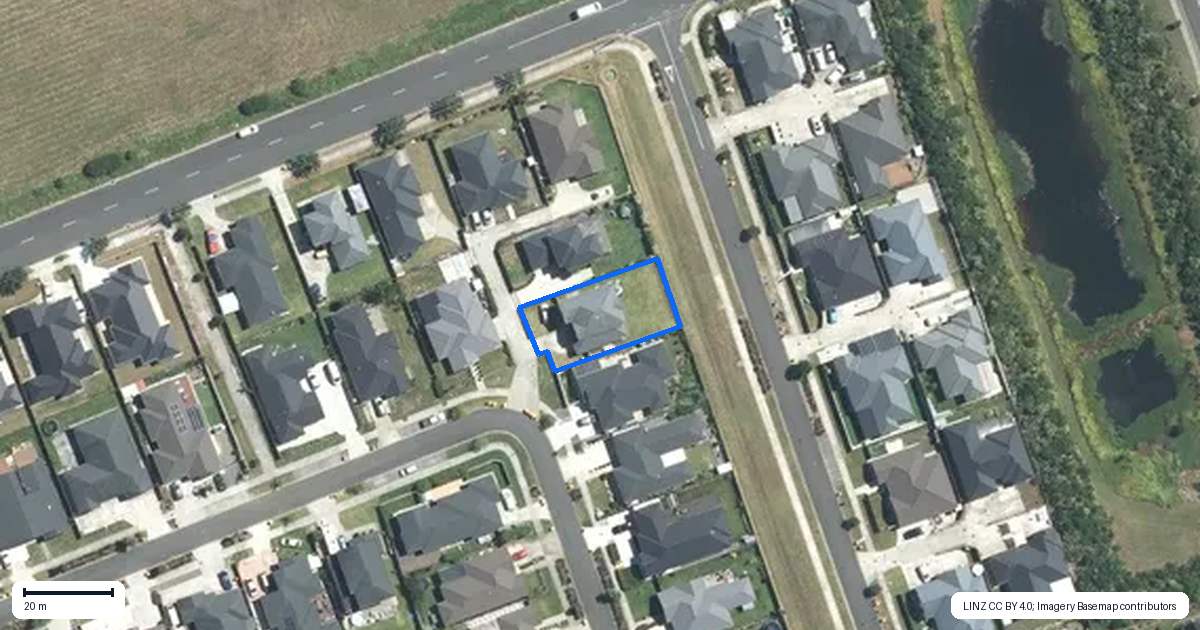 Property context map for 27 Wellfield Drive, Papakura